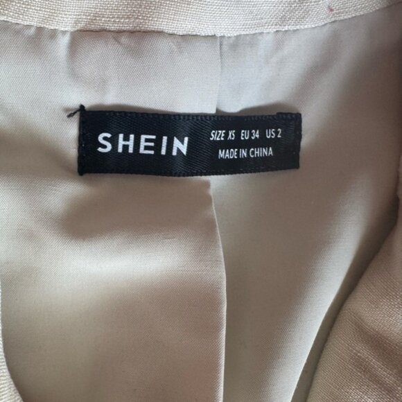 SHEIN Elegant Cream Blouse - Picture 2 of 2